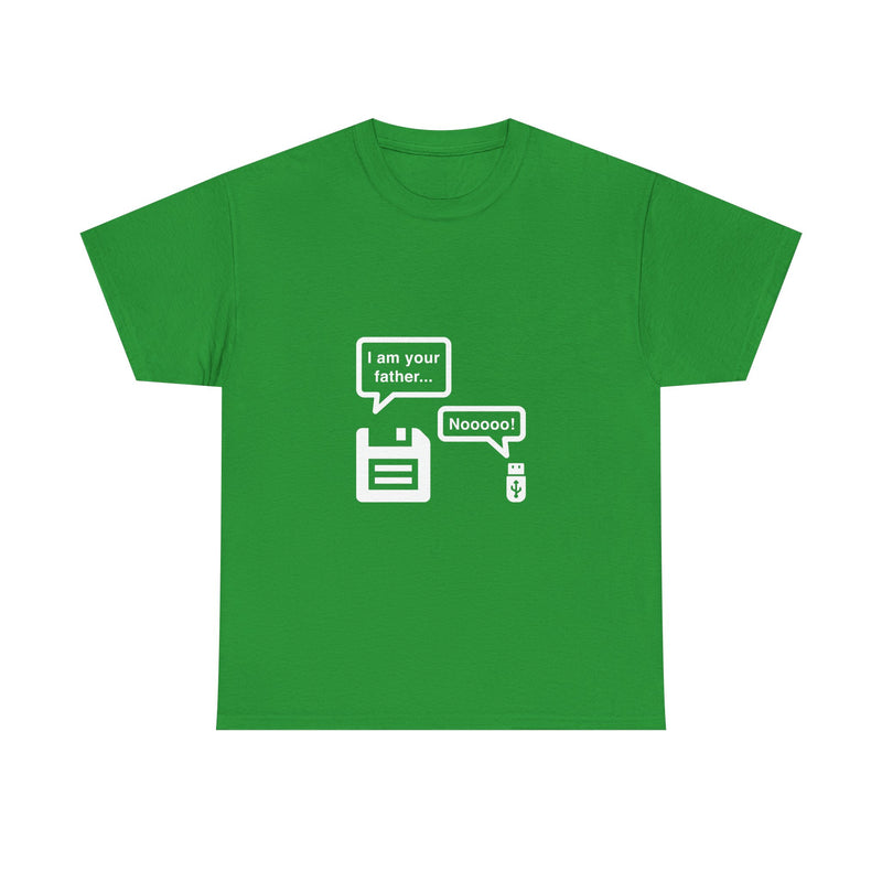Retro Floppy Disk and USB Humor T-Shirt, Geek T-Shirt, Nerd Shirt, Tech Joke Tee, IT Gift, Programmer Humor Shirt, Digital Nostalgia Top