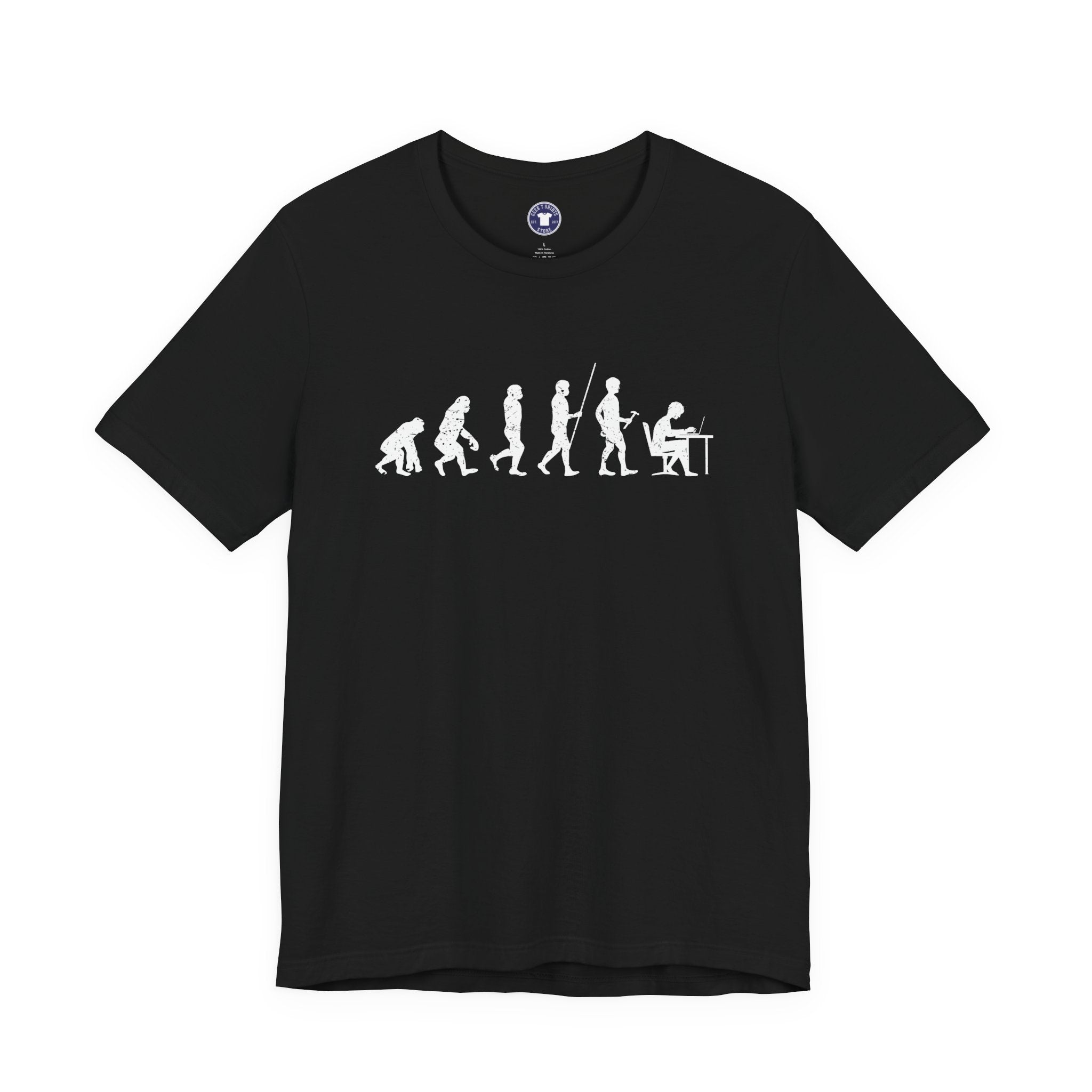 The Evolution To Coders - Premium Unisex Crewneck T-Shirt