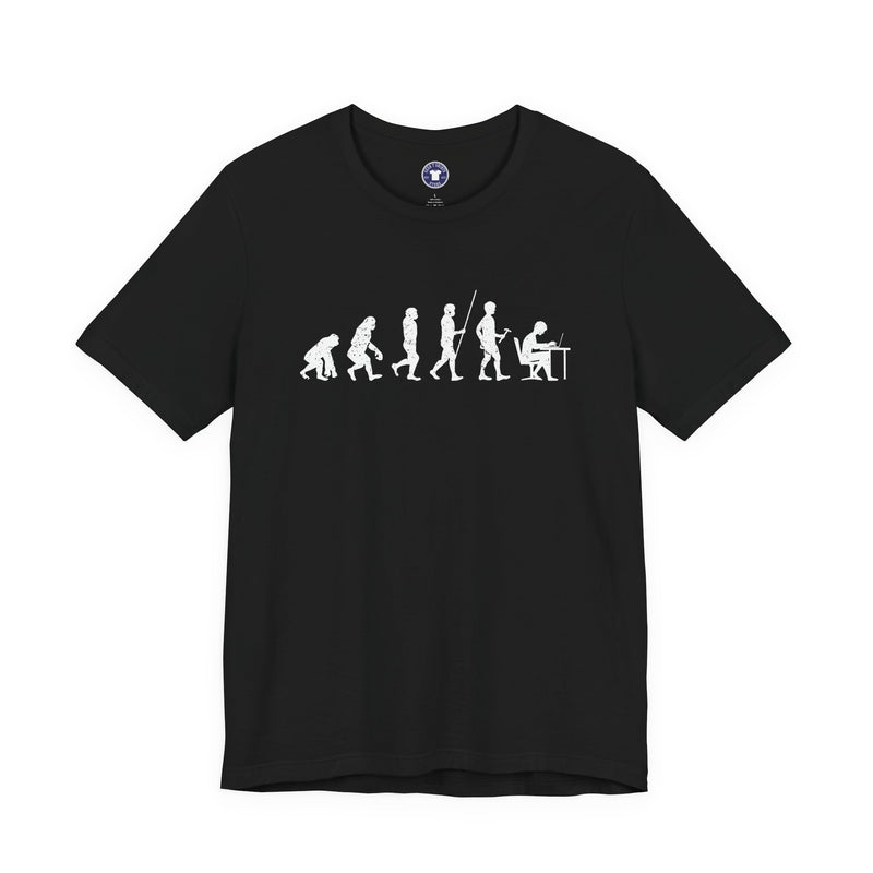 The Evolution To Coders - Premium Unisex Crewneck T-Shirt