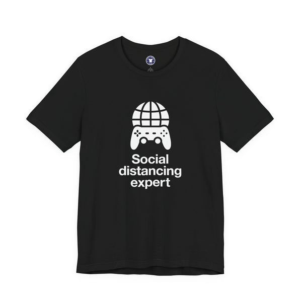Social Distancing Expert - Premium Unisex Crewneck T-Shirt