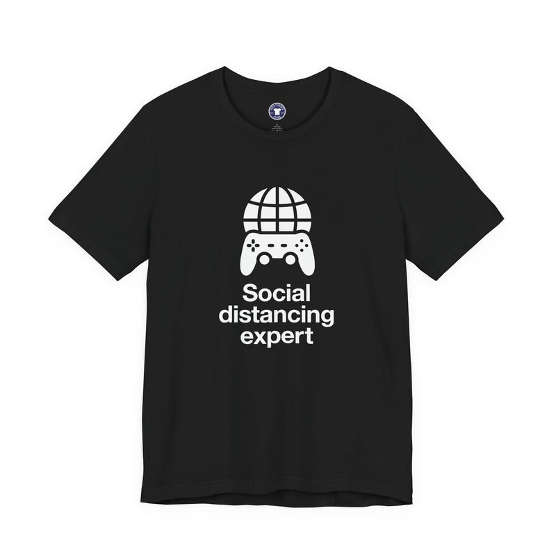 Social Distancing Expert - Premium Unisex Crewneck T-Shirt