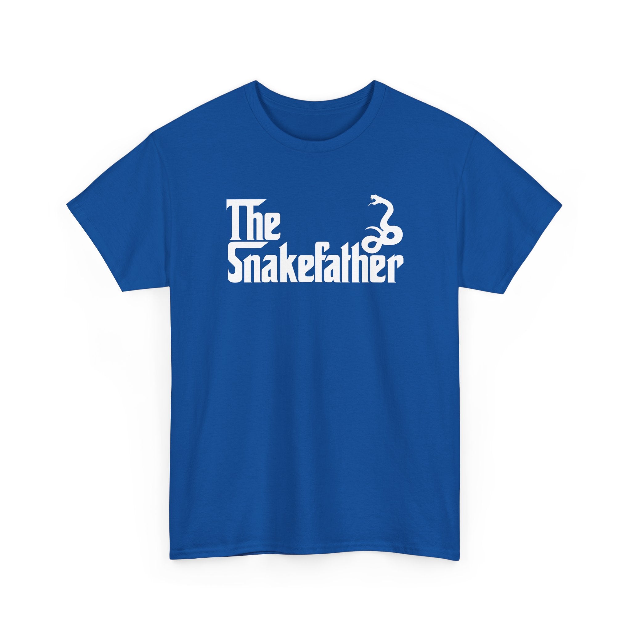 Funny Snake Owner Shirt The Snakefather Reptile Dad Gift - Unisex Regular Crewneck T-Shirt