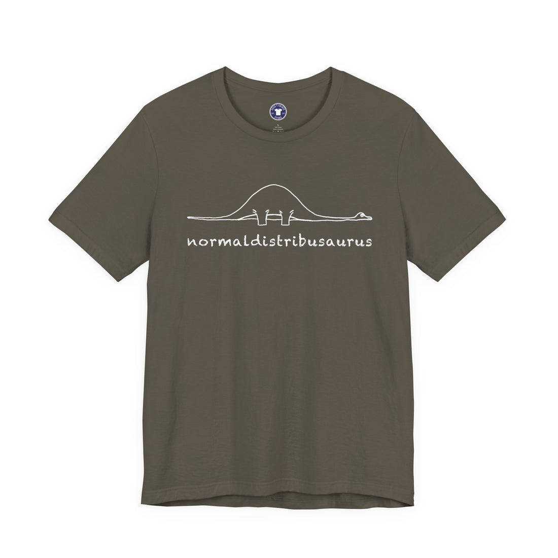 Math Statistics - Normaldistribusaurus - Premium Unisex Crewneck T-Shirt