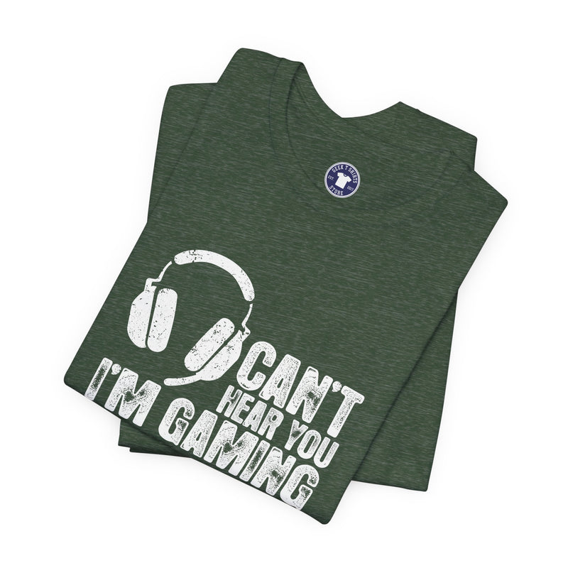 Can't Hear You I'm Gaming - Premium Unisex Crewneck T-Shirt