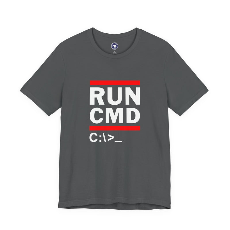 Run CMD C - IT Shirt - Funny Coder Shirt - MS-Dos - Premium Unisex Crewneck T-shirt