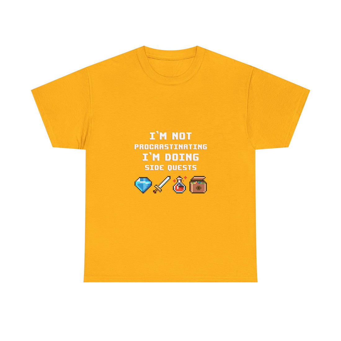 I'm Not Procrastinating T-Shirt, Gamer Tee, Side Quest Shirt, Geek T-Shirt, Nerd Shirt, Video Game Humor, Pixel Art Gift, Casual Wear