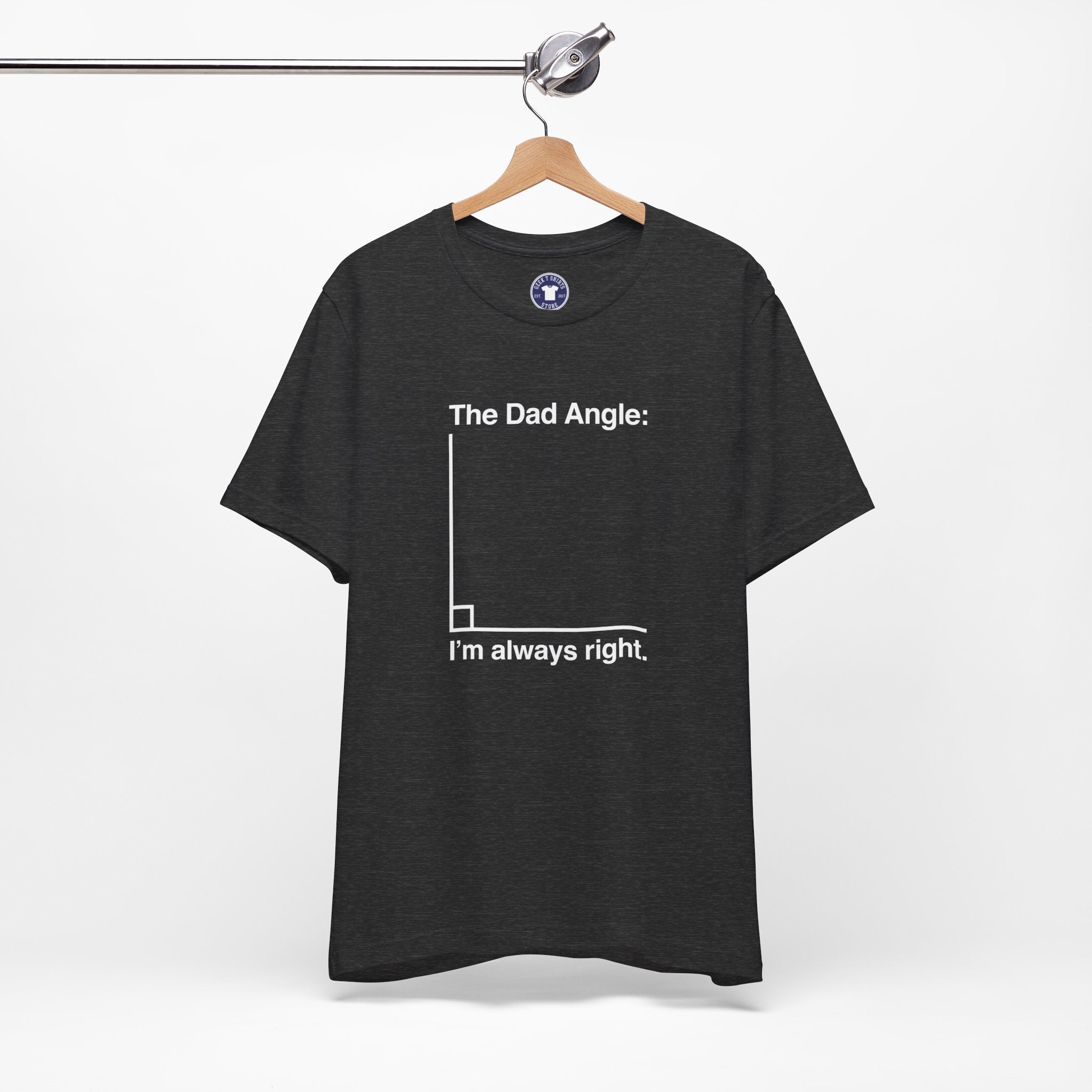 The Dad Angle Math Shirt - Geeky Father's Day Shirt - Premium Unisex Crewneck T-Shirt