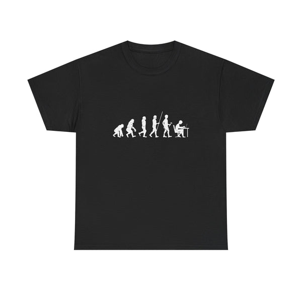 Evolution of Man T-Shirt, Humorous Science Tee, Geek T-Shirt, Nerd Shirt, Funny Evolution Graphic, Casual Wear Gift, Unique Art Apparel