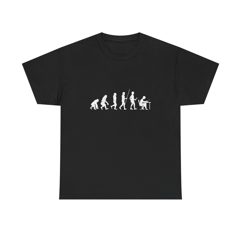 Evolution of Man T-Shirt, Humorous Science Tee, Geek T-Shirt, Nerd Shirt, Funny Evolution Graphic, Casual Wear Gift, Unique Art Apparel