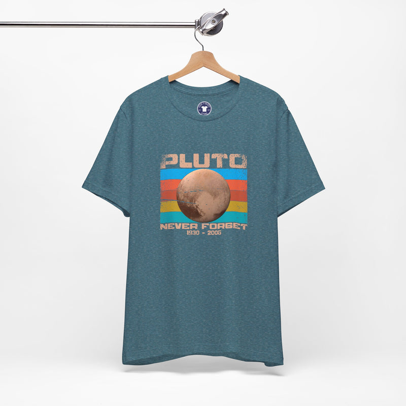 Pluto Never Forget - Geek Shirt - Funny Science Shirt - Premium Unisex Crewneck T-Shirt