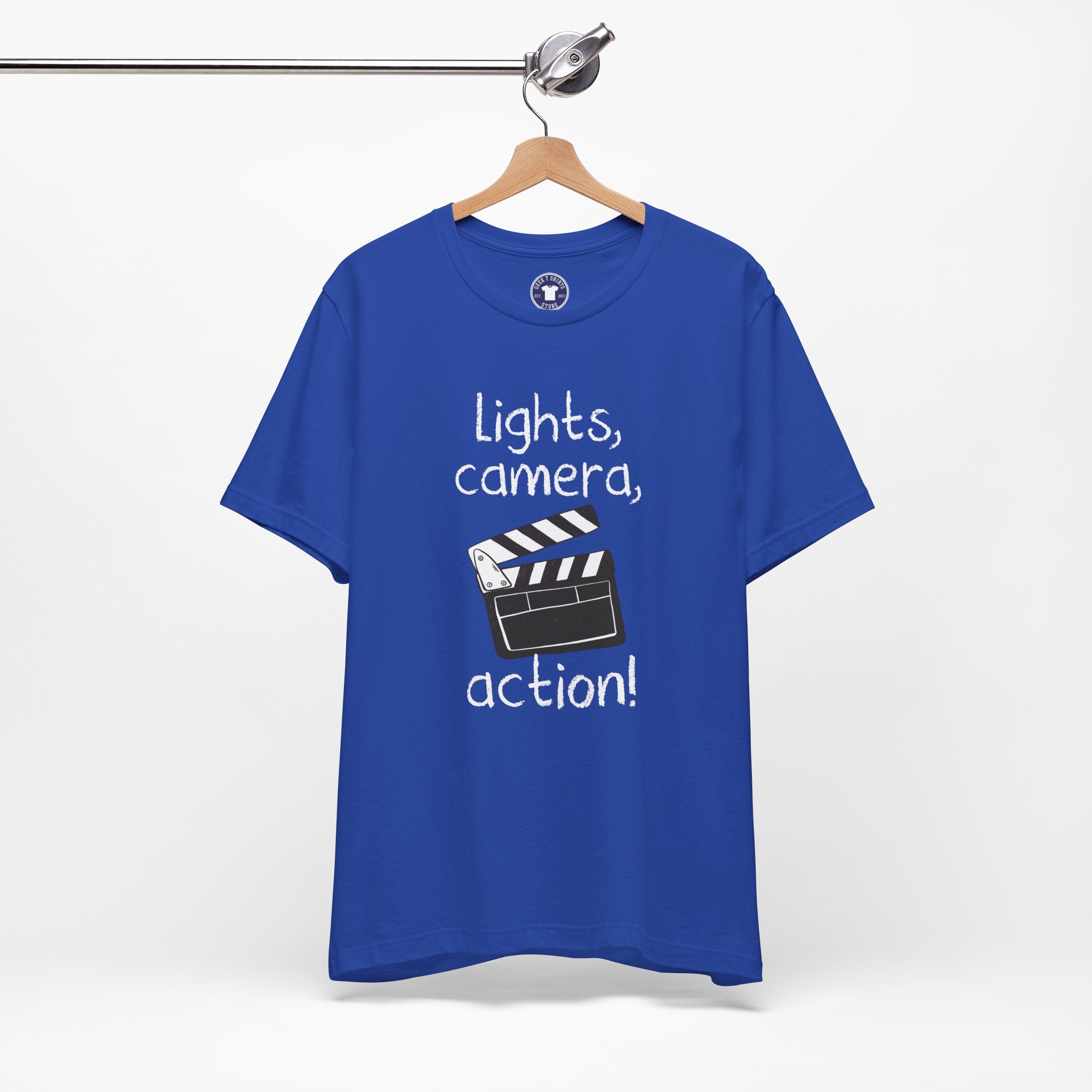 Lights Camera Action - Premium Unisex Crewneck T-Shirt