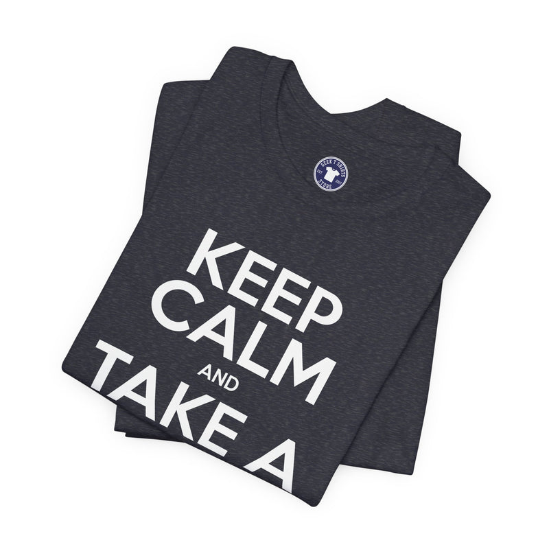 Keep Calm And Take A Break - Computer Shirt - Premium Unisex Crewneck T-Shirt
