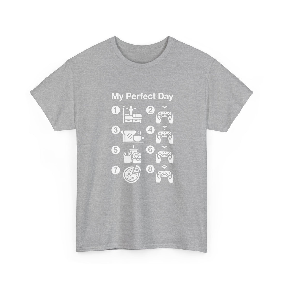 My Perfect Day Gaming - Regular Unisex Crewneck T-Shirt