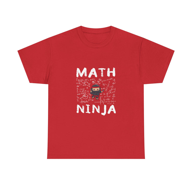 Math Ninja T-Shirt, Geek T-Shirt, Nerd Shirt, Funny Math Tee, Geeky Gift, Math Lover Shirt, Cool Ninja Art, STEM Humor Apparel
