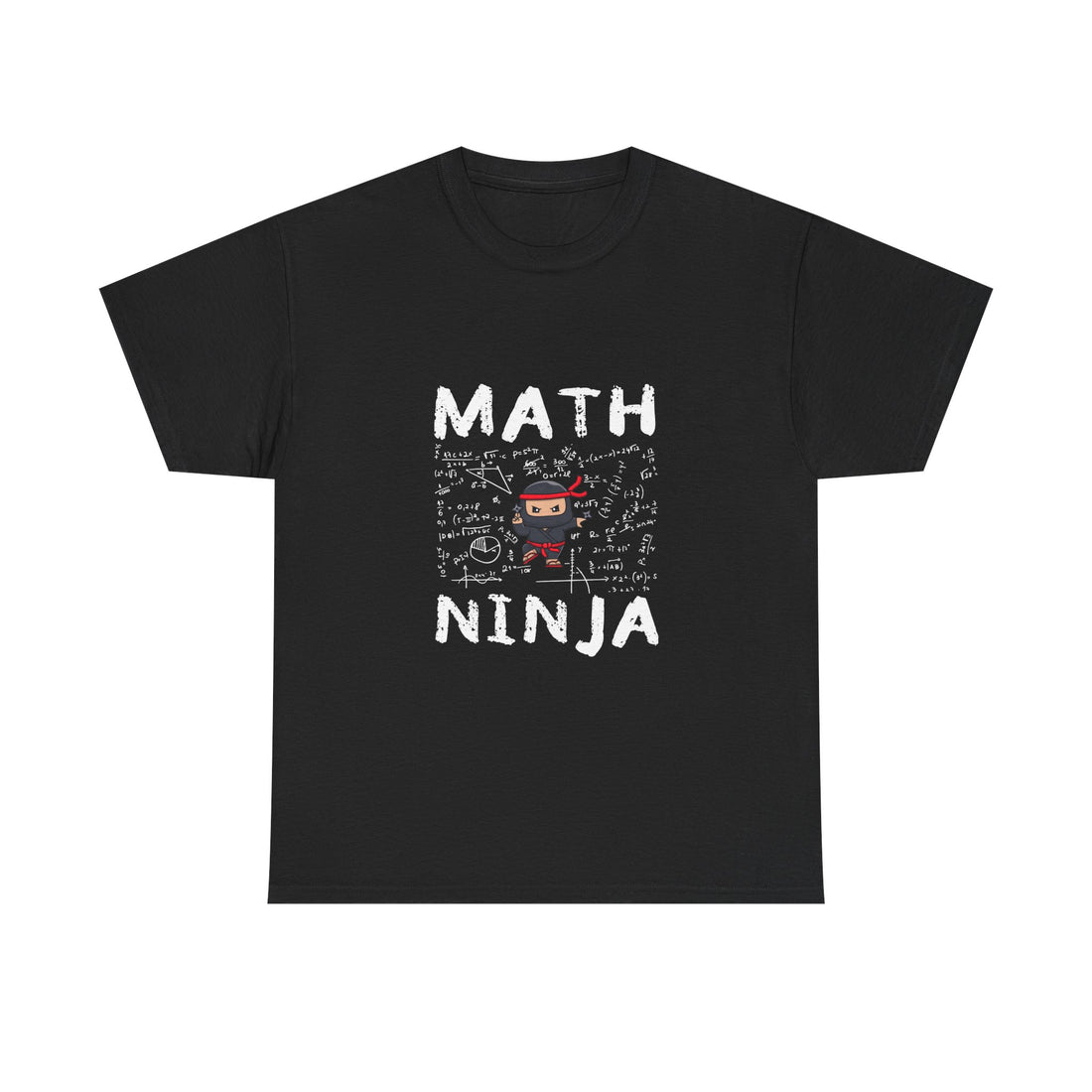 Math Ninja T-Shirt, Geek T-Shirt, Nerd Shirt, Funny Math Tee, Geeky Gift, Math Lover Shirt, Cool Ninja Art, STEM Humor Apparel