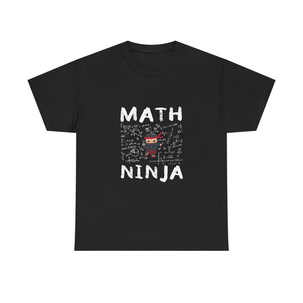 Math Ninja T-Shirt, Geek T-Shirt, Nerd Shirt, Funny Math Tee, Geeky Gift, Math Lover Shirt, Cool Ninja Art, STEM Humor Apparel