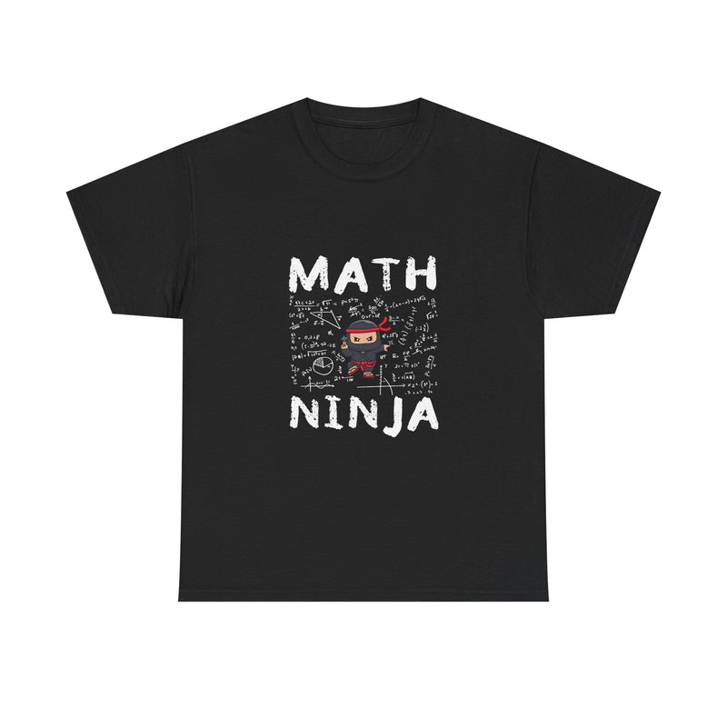 Math Ninja T-Shirt, Geek T-Shirt, Nerd Shirt, Funny Math Tee, Geeky Gift, Math Lover Shirt, Cool Ninja Art, STEM Humor Apparel