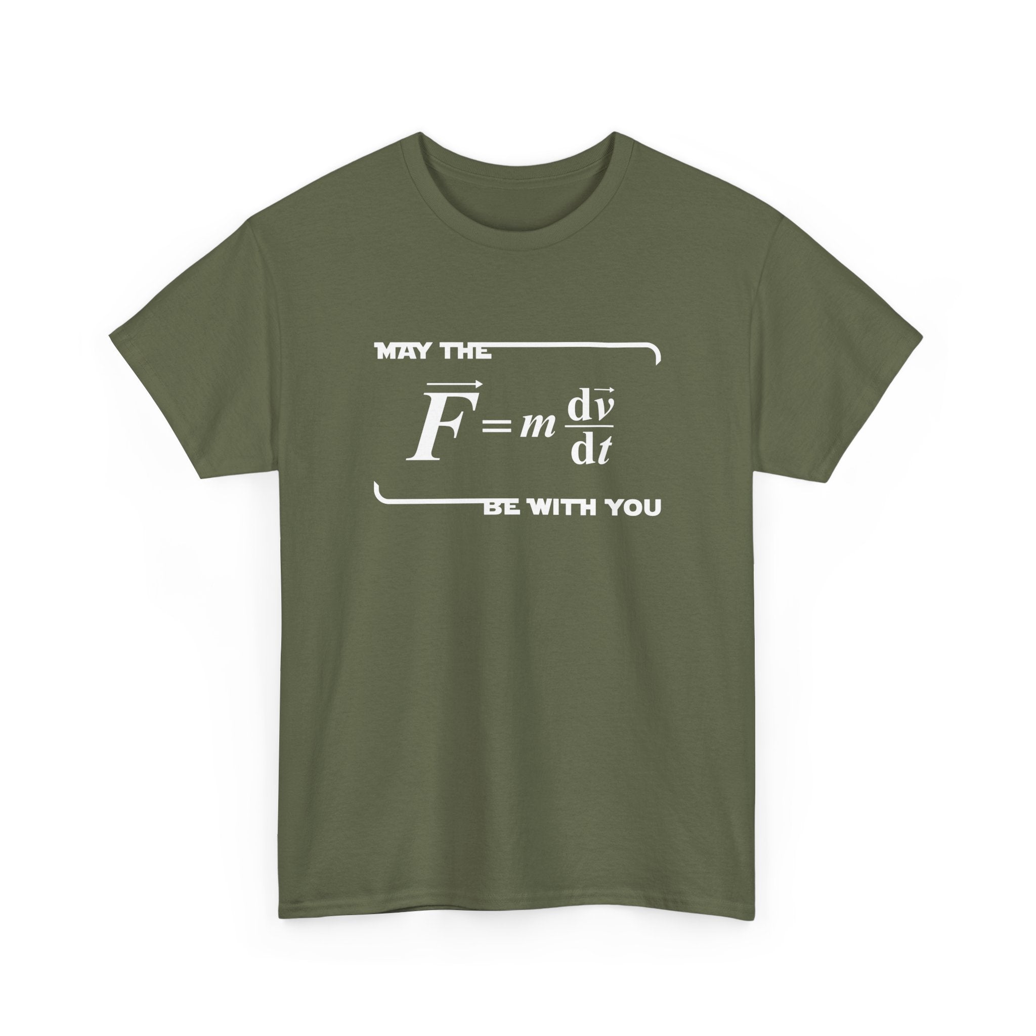 May The Force Be With You - Funny Physics Science Shirt - Regular Unisex Crewneck T-Shirt