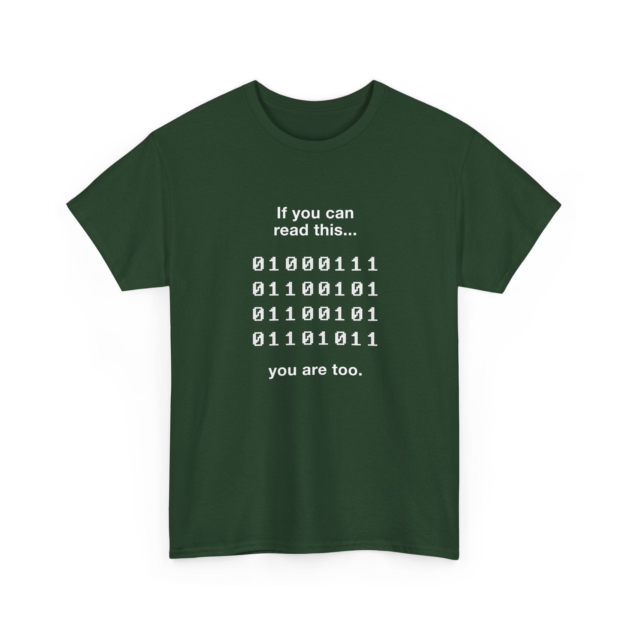 If You Can Read This You Are Too - Nerd Shirt - Regular Unisex Crewneck T-Shirt