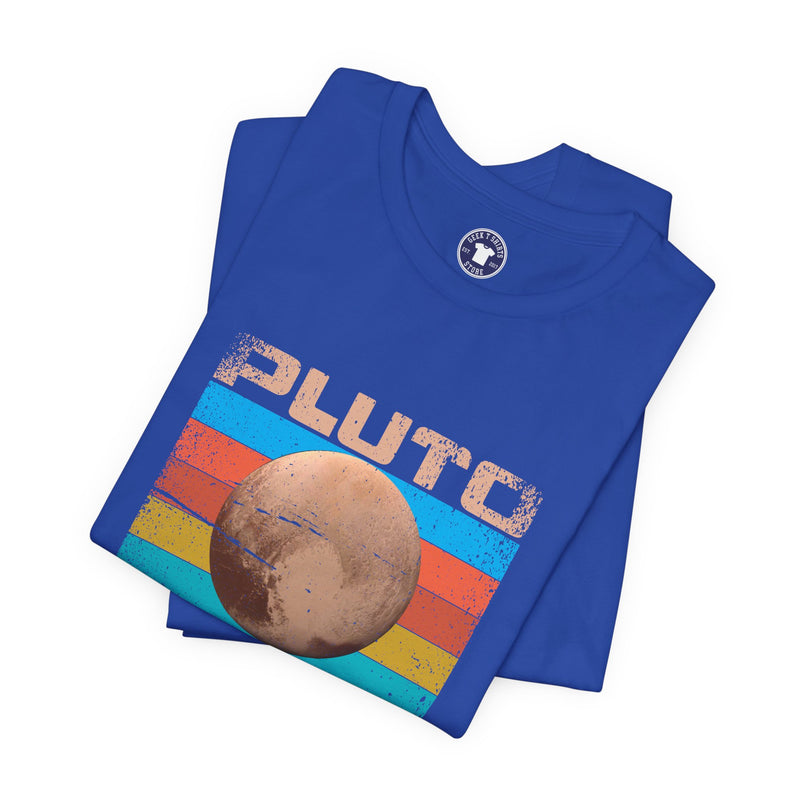 Pluto Never Forget - Geek Shirt - Funny Science Shirt - Premium Unisex Crewneck T-Shirt