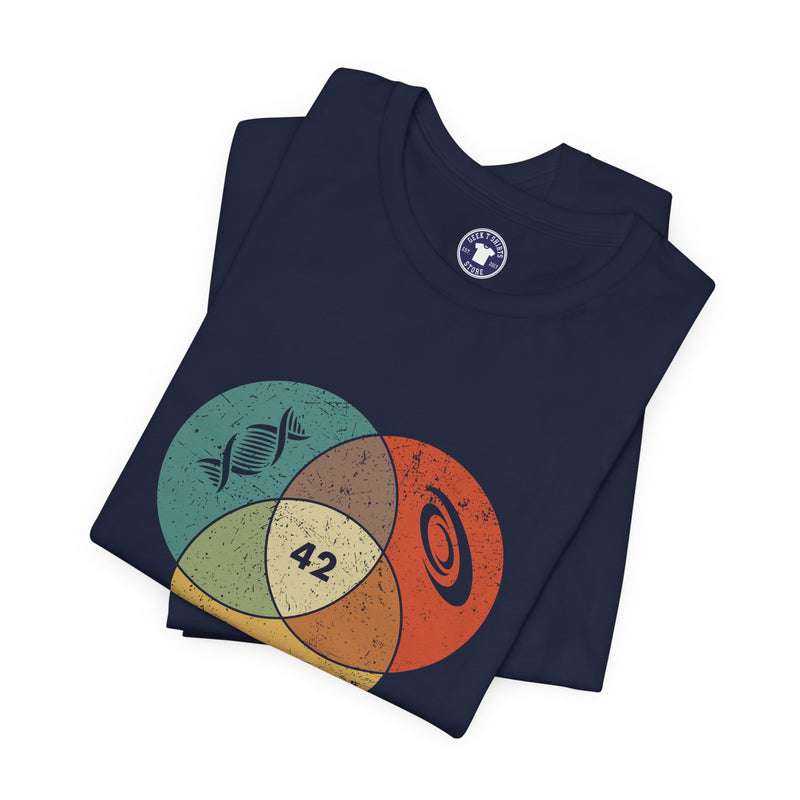 42 Answer To Life The Universe And Everything - Color Version - Premium Unisex Crewneck T-Shirt