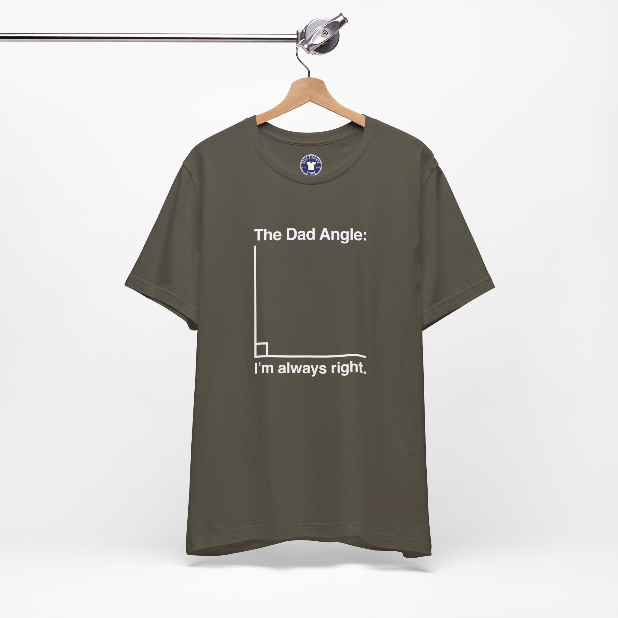 The Dad Angle Math Shirt - Geeky Father's Day Shirt - Premium Unisex Crewneck T-Shirt