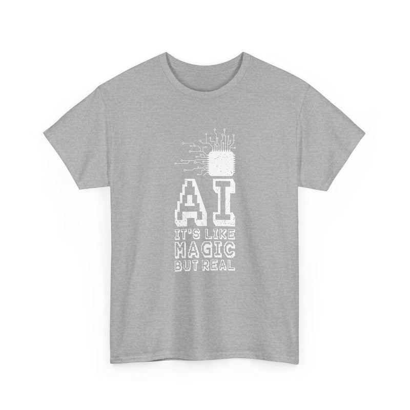 AI Like Magic But Real -  Unisex Regular Crewneck T-Shirt