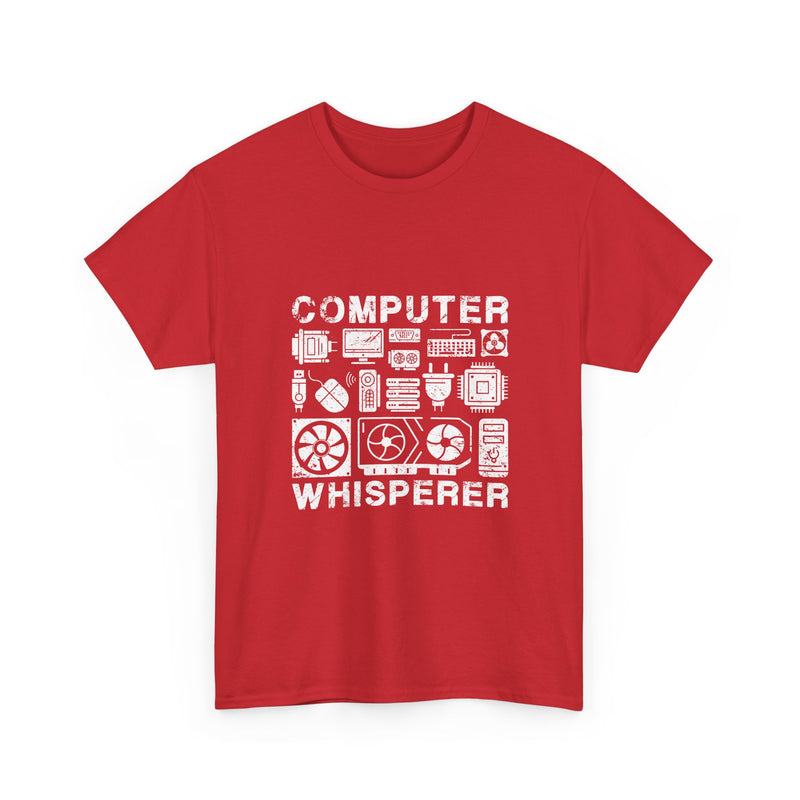 Computer Whisperer T-Shirt, Geek T-Shirt, Nerd Shirt, Tech Lover Tee, Programmer Gift, Retro Computer Parts Art, Electronics Enthusiast Top