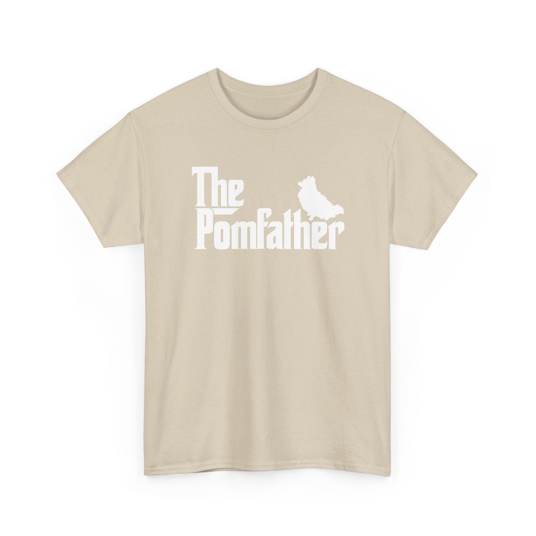 Funny Pomeranian Shirt The Pomfather Pomeranian Dog Dad Gift - Unisex Regular Crewneck T-Shirt