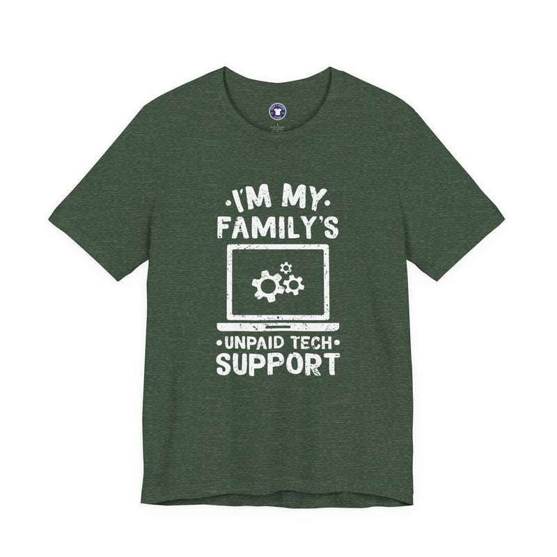 I'm My Family's Unpaid Tech Support - Premium Unisex Crewneck T-Shirt