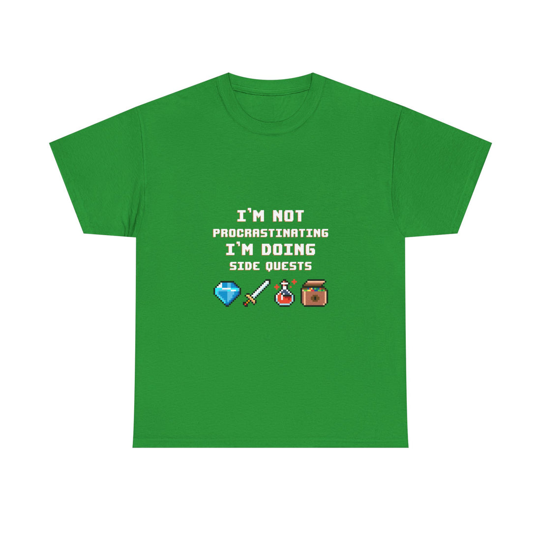 I'm Not Procrastinating T-Shirt, Gamer Tee, Side Quest Shirt, Geek T-Shirt, Nerd Shirt, Video Game Humor, Pixel Art Gift, Casual Wear