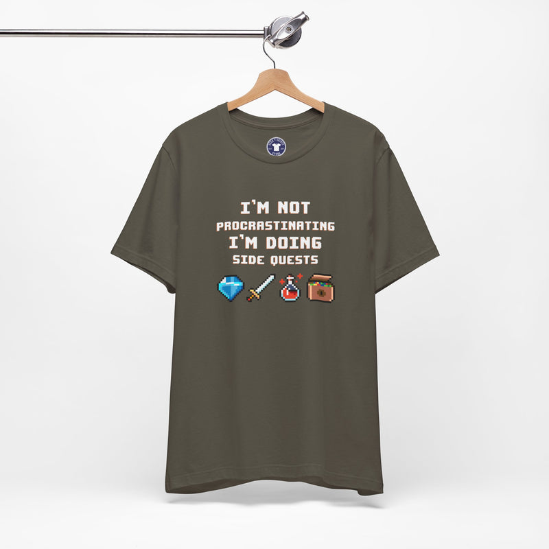 I'm Not Procrastinating I'm Doing Side Quests - Premium Unisex Crewneck T-Shirt