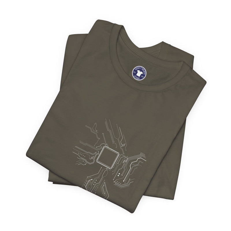 Cpu Heart Chipset Board - Geek Coding T-Shirt - Premium Unisex Crewneck T-Shirt
