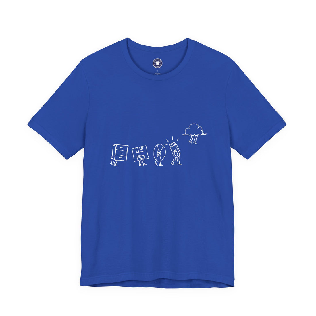 Computer Storage Evolution Cloud - It Coding - Regular Unisex Crewneck T-Shirt