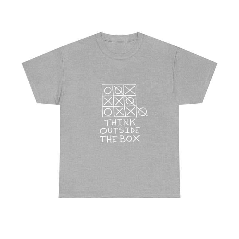 Think Outside the Box T-Shirt, Tic Tac Toe Game Tee, Funny Geek T-Shirt, Nerd Shirt, Puzzle Lover Gift, Casual Humor Top, Strategy Shirt