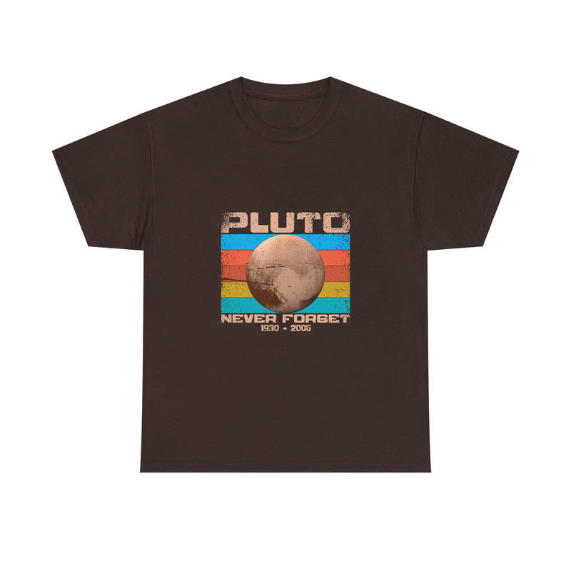 Pluto Never Forget T-Shirt, Retro Vintage Planet Tee, Space Lover Gift, Geek T-Shirt, Nerd Shirt, Astronomy Art Shirt, Solar System Top