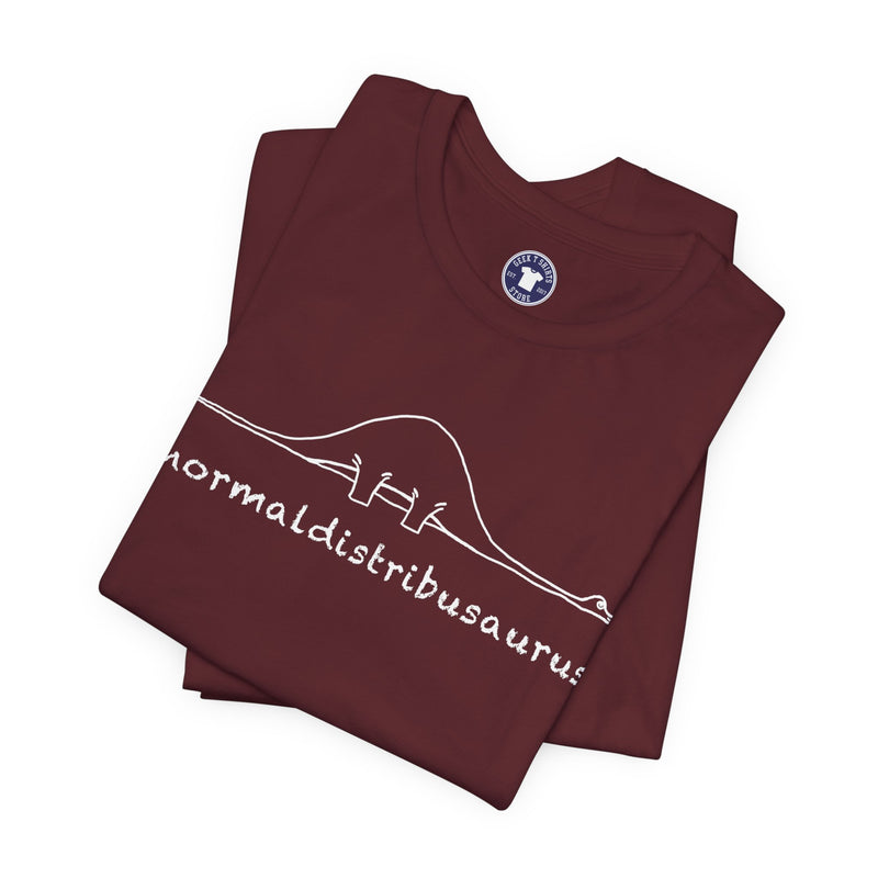 Math Statistics - Normaldistribusaurus - Premium Unisex Crewneck T-Shirt