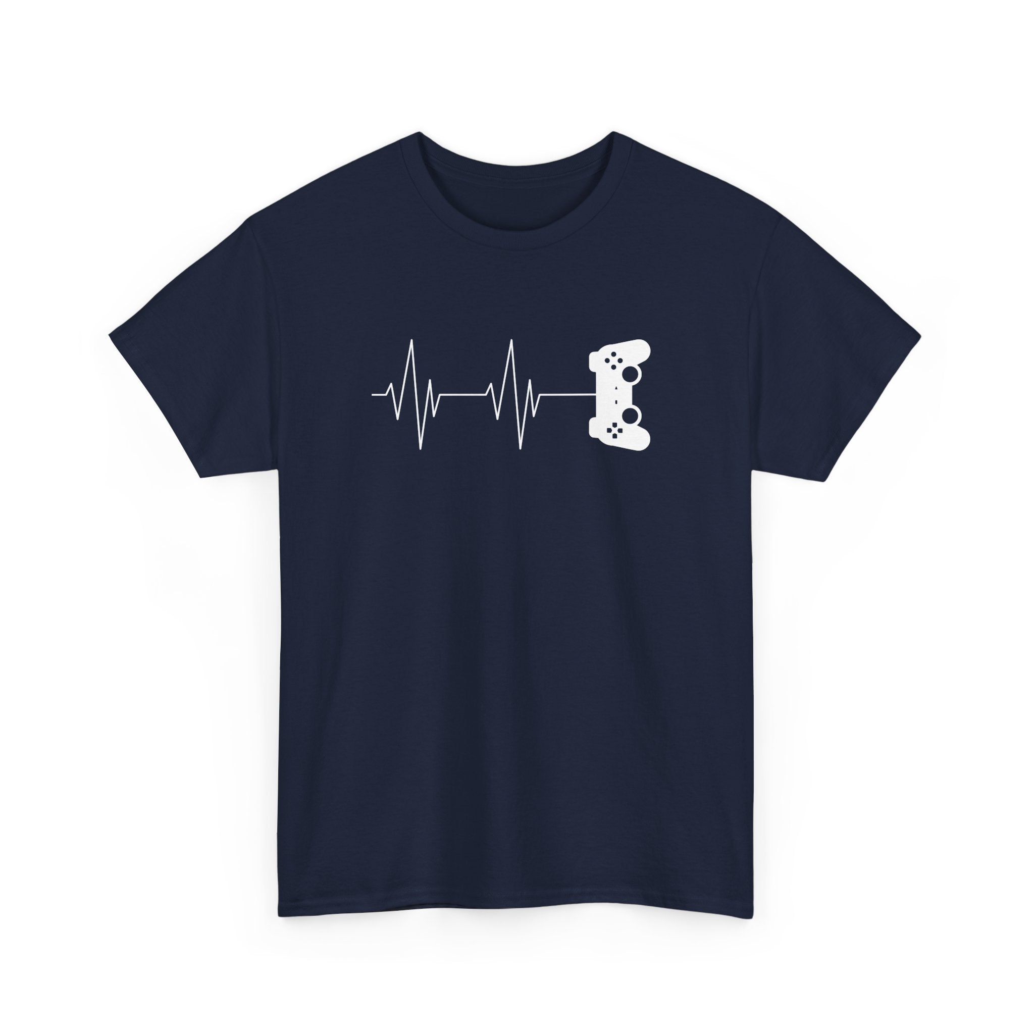 Gamer Heartbeat - Video Gaming Addict Shirt -  Unisex Crewneck T-Shirt