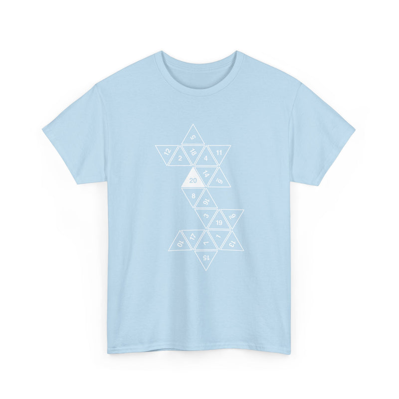 20 Sided Roll Playing Die - Regular Unisex Crewneck T-Shirt