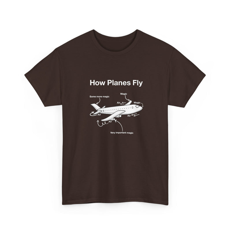 How Planes Fly Funny Aerospace Engineer - Regular Unisex Crewneck T-Shirt
