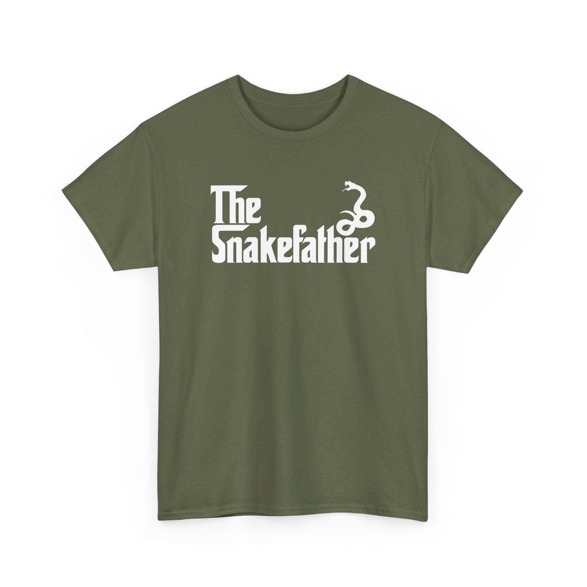 Funny Snake Owner Shirt The Snakefather Reptile Dad Gift - Unisex Regular Crewneck T-Shirt