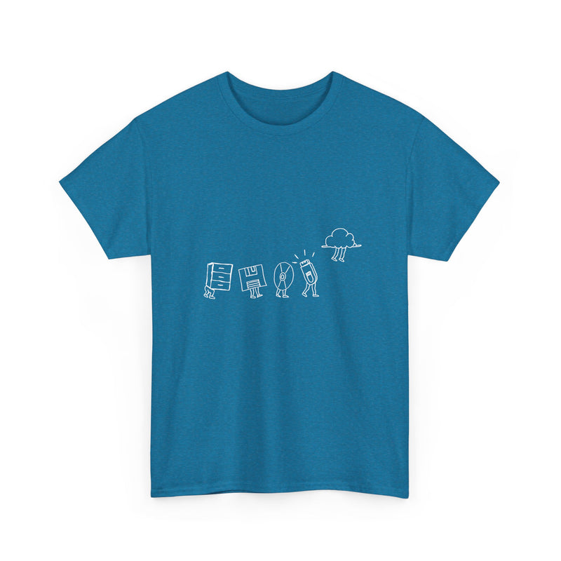 Retro Tech Evolution T-Shirt, Geek T-Shirt, Nerd Shirt, Vintage Computer Art Tee, Tech History Gift, Fun Science Shirt, Digital Age Top