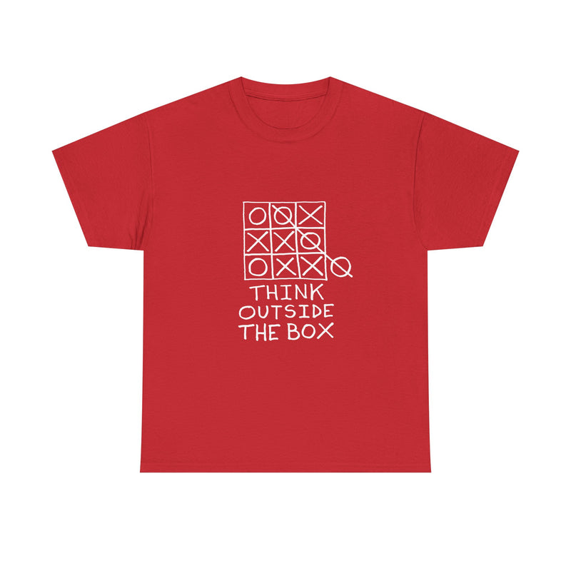 Think Outside the Box T-Shirt, Tic Tac Toe Game Tee, Funny Geek T-Shirt, Nerd Shirt, Puzzle Lover Gift, Casual Humor Top, Strategy Shirt