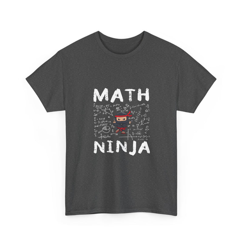 Math Ninja T-Shirt, Geek T-Shirt, Nerd Shirt, Funny Math Tee, Geeky Gift, Math Lover Shirt, Cool Ninja Art, STEM Humor Apparel