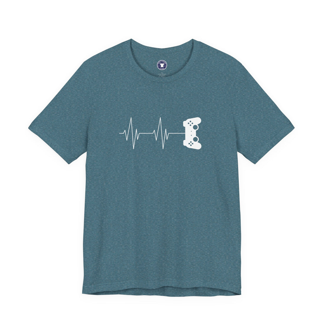 Gamer Heartbeat - Video Gaming Addict Shirt - Premium Unisex Crewneck T-Shirt