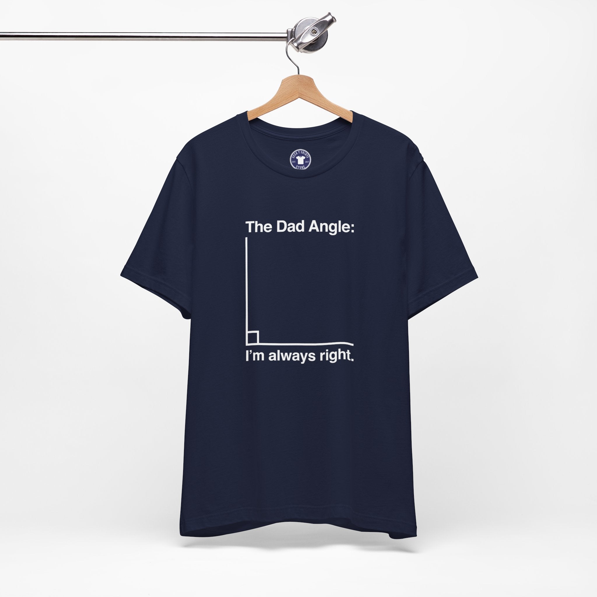 The Dad Angle Math Shirt - Geeky Father's Day Shirt - Premium Unisex Crewneck T-Shirt