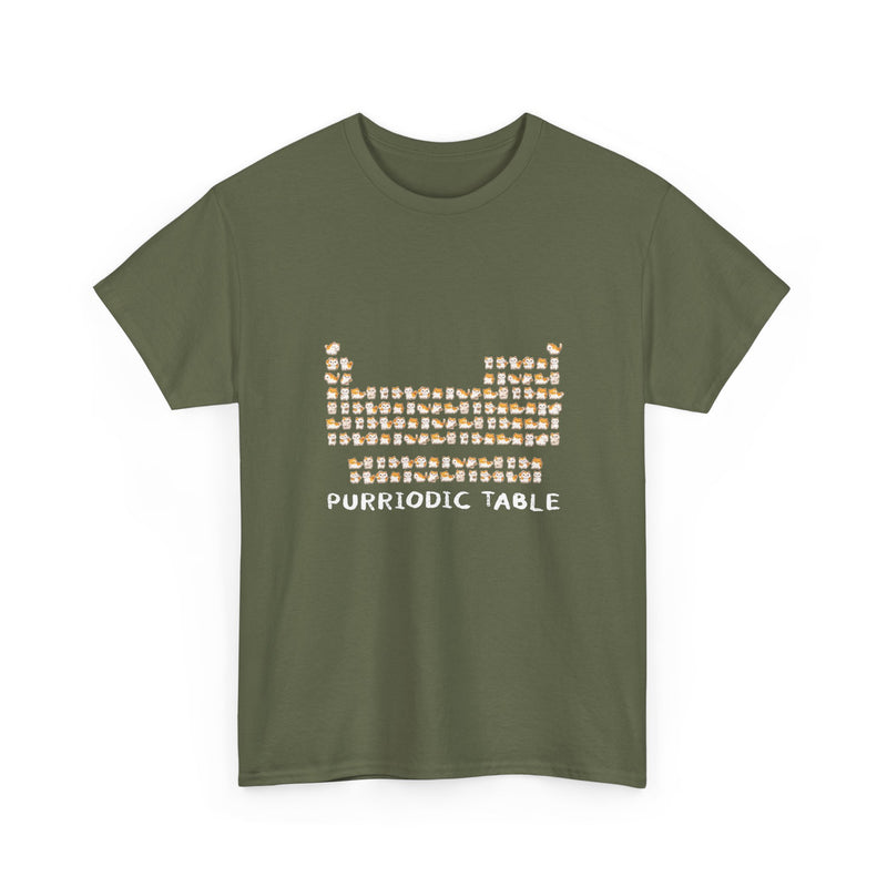 Purriodic Table T-Shirt, Cute Cat Chemistry Tee, Science Lover Gift, Geek T-Shirt, Nerd Shirt, Fun Animal Pun Shirt, Cat Lover Present