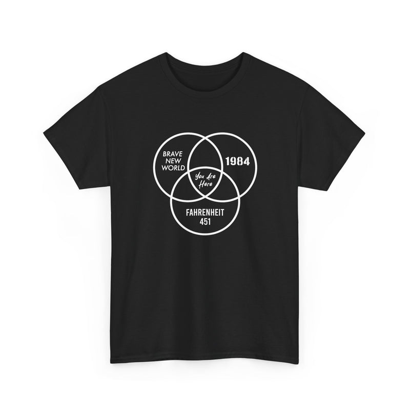 You Are Here - Dystopian Books - Regular Unisex Crewneck T-Shirt