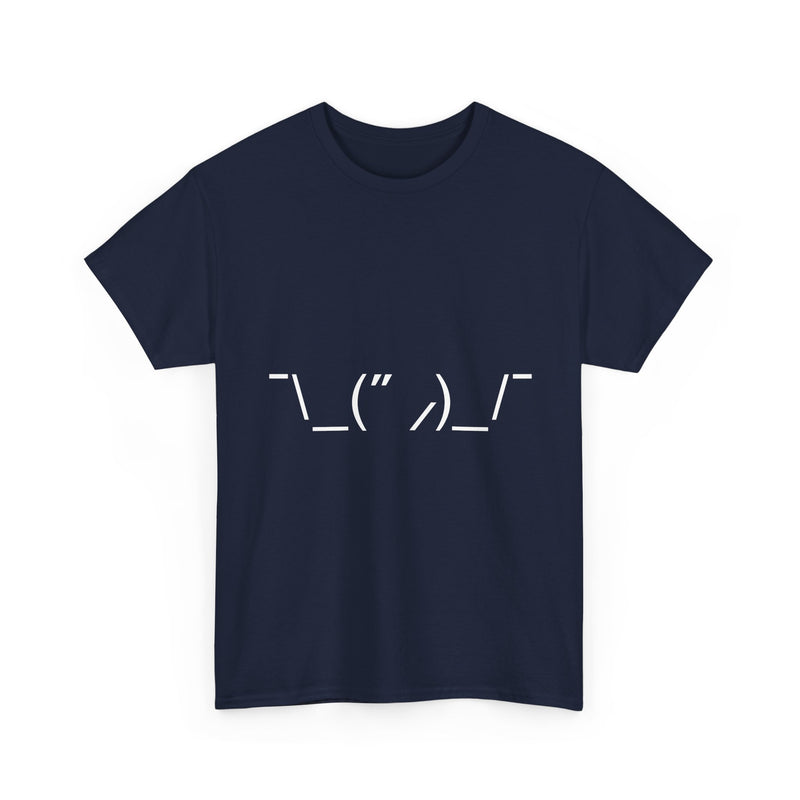 T-Shirt with Quirky ASCII Art Face, Geek T-Shirt, Nerd Shirt, Minimalist Emoticon Tee, Fun Text Art Gift, Casual Statement Shirt