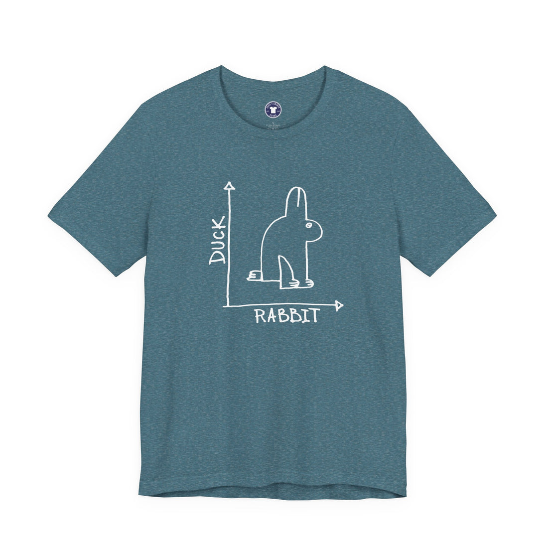 Rabbit-Duck Paradox - Premium Unisex Crewneck T-Shirt